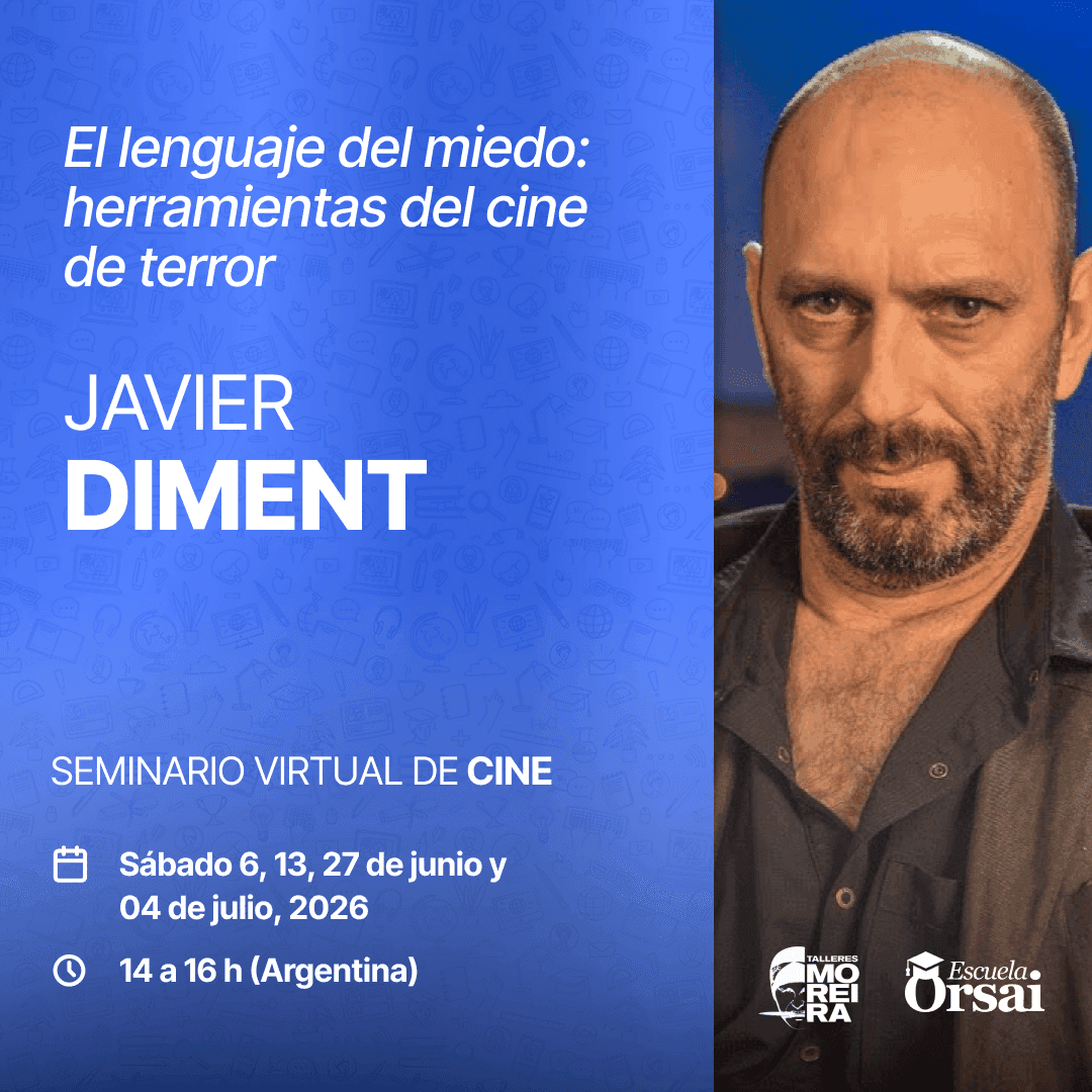 Retrato de Javier Diment, docente del taller