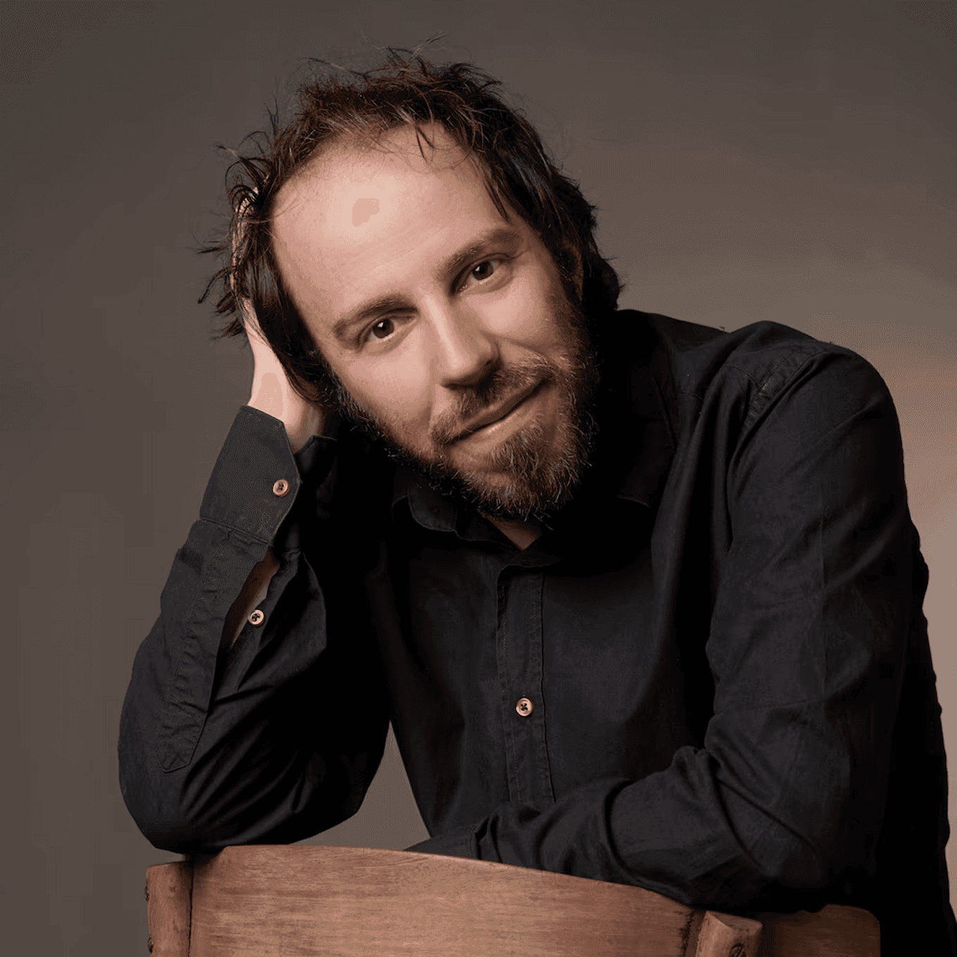 Retrato de Mauro Libertella, docente del taller